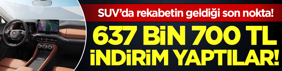SUV'da rekabetin geldiği son nokta: Tam 636.700 TL indirim!