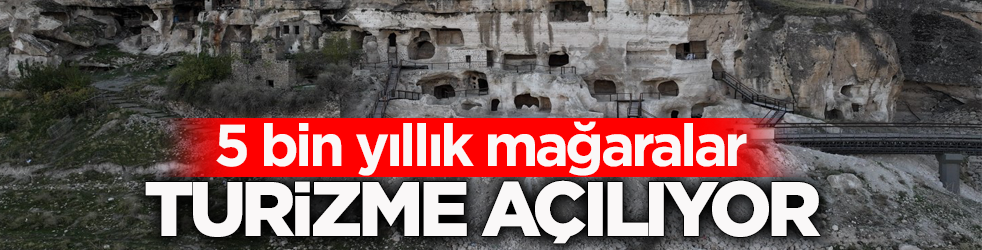 Tarihi Hasankeyf’teki 5 bin yıllık mağaralar turizme açılıyor