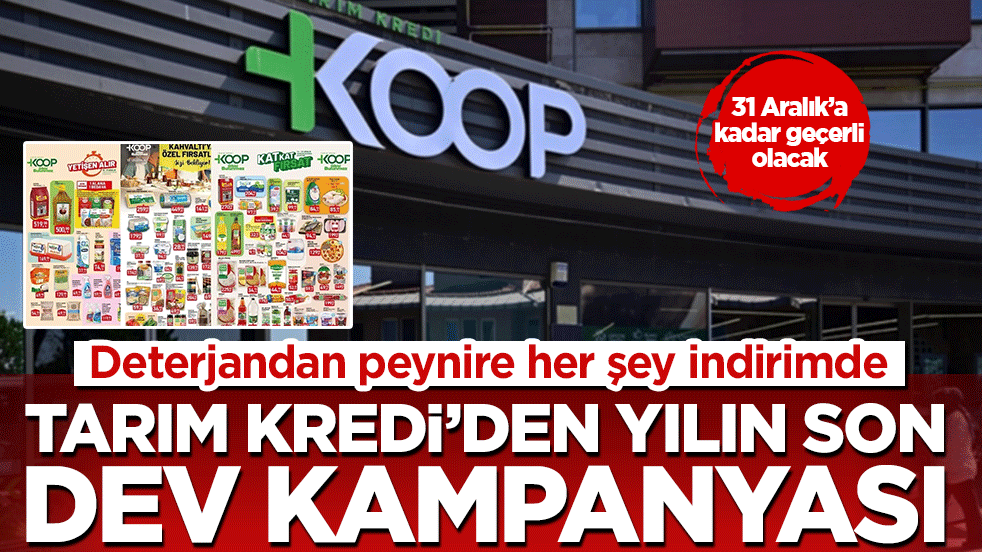 Tarım Kredi indirimli ürün kataloğu listesi yayınlandı! Yılın son dev kampanyası! İşte 31 Aralık’a kadar geçerli indirimli ürün listesi 