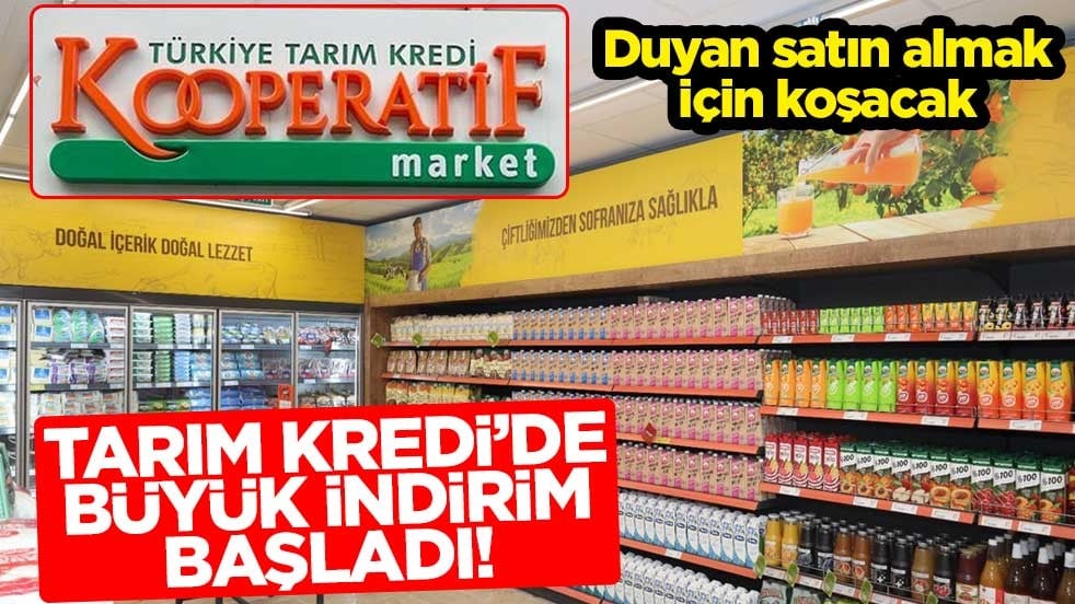 Tarım Kredi’de büyük indirim başladı! Duyan satın almak için koşacak