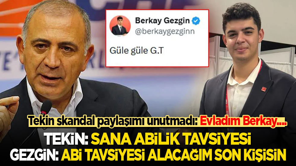 Tekin skandal 'G:T' paylaşımını unutmadı: Evladım Berkay, sana abilik tavsiyesi... Gezgin: Abi tavsiyesi alacağım son kişisin!