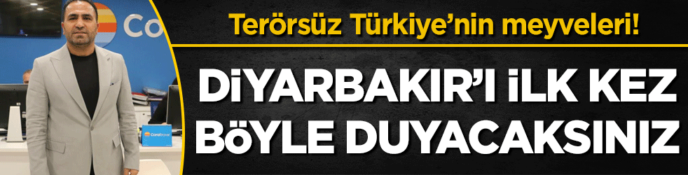 Terörsüz Türkiye'nin meyveleri: Diyarbakır'ı ilk kez böyle duyacaksınız!