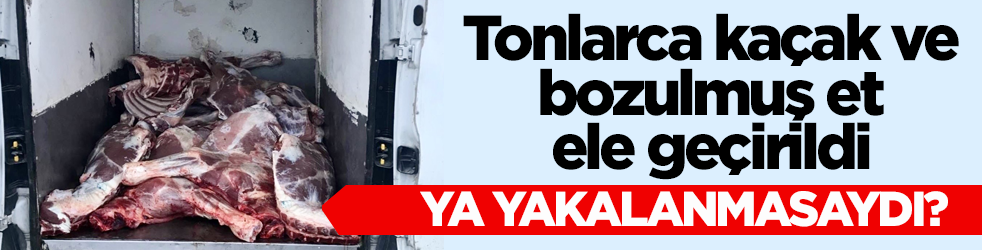Tonlarca kaçak ve bozulmuş et ele geçirildi! Ya yakalanmasaydı?