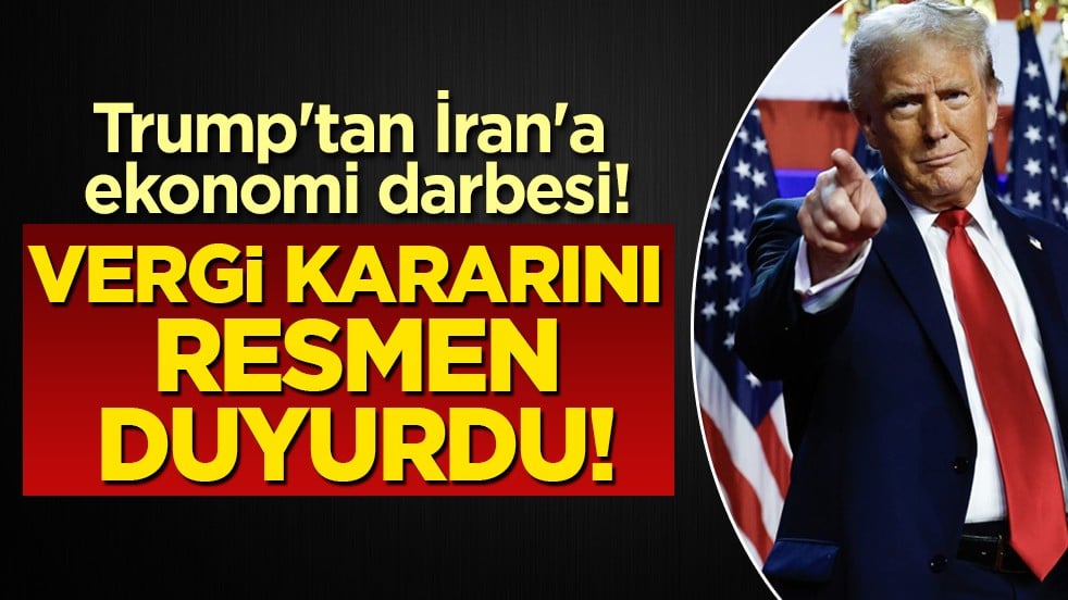 Trump'tan İran'a ekonomi darbesi! Vergi kararını resmen duyurdu!