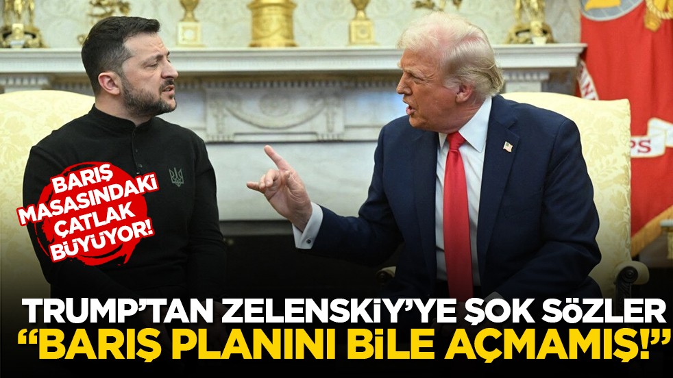 Trump’tan Zelenskiy’ye barış müzakeresi tepkisi: "Barış teklifini henüz okumamış olması beni biraz hayal kırıklığına uğrattı"