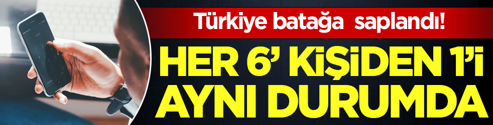 Türkiye batağa saplandı: Her 6 kişiden 1'i aynı durumda!