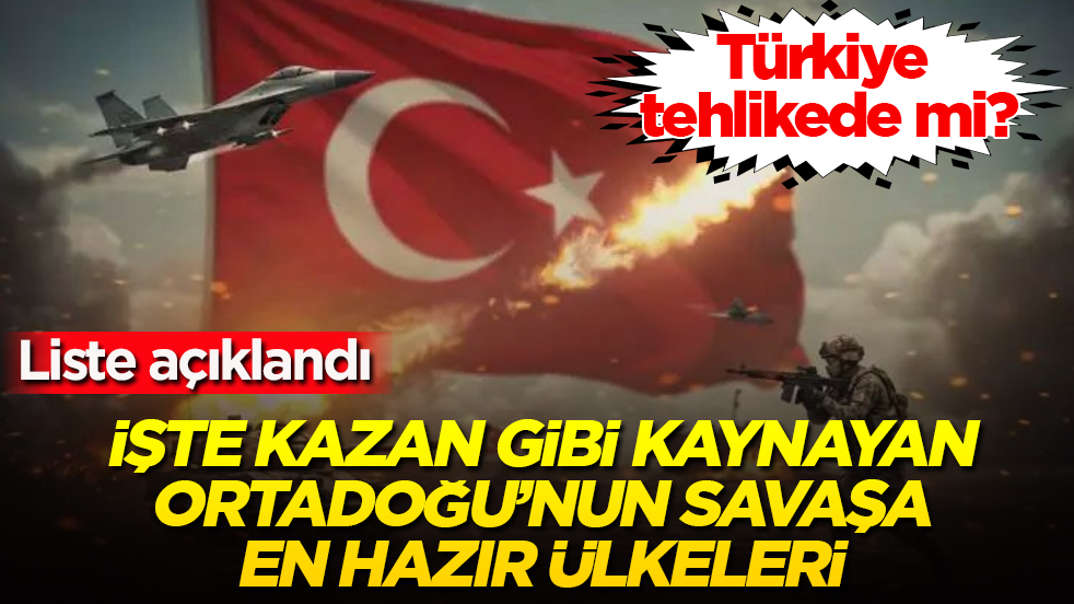 Türkiye tehlikede mi? Liste açıklandı: İşte kazan gibi kaynayan Ortadoğu’nun savaşa en hazır ülkeleri 