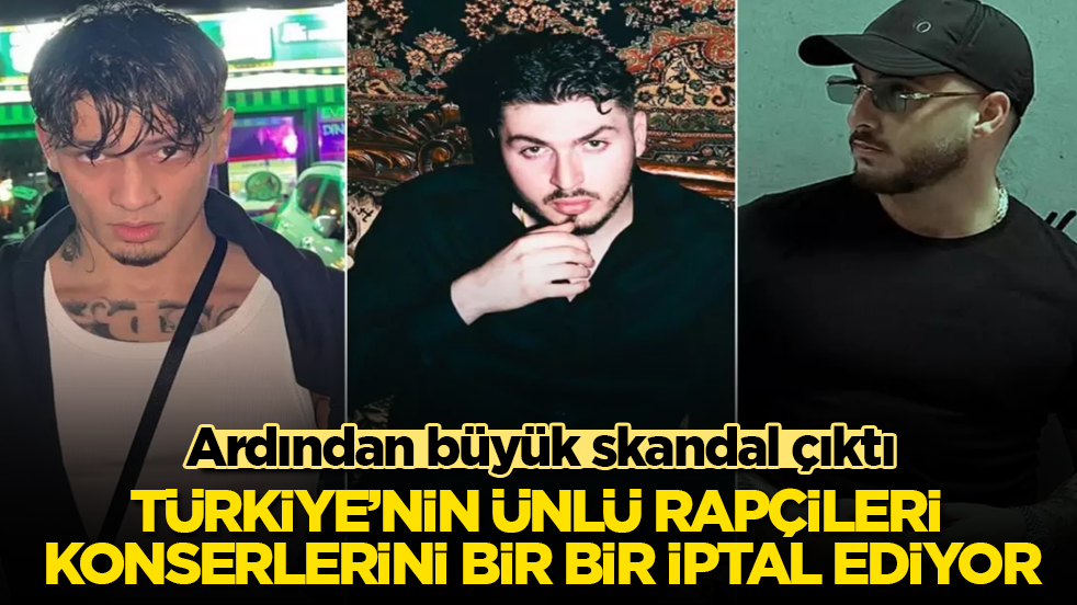 Türkiye’nin ünlü rapçileri konserlerini bir bir iptal ediyor! Ardından büyük skandal çıktı