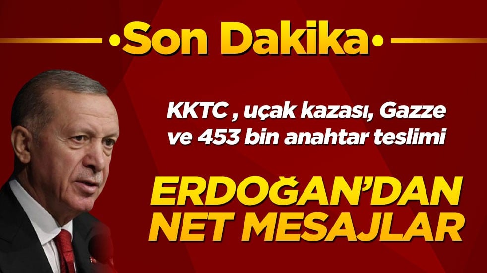 Uçak kazası, Kıbrıs ve Gazze... Cumhurbaşkanı Erdoğan'dan Kabine sonrası net mesajlar