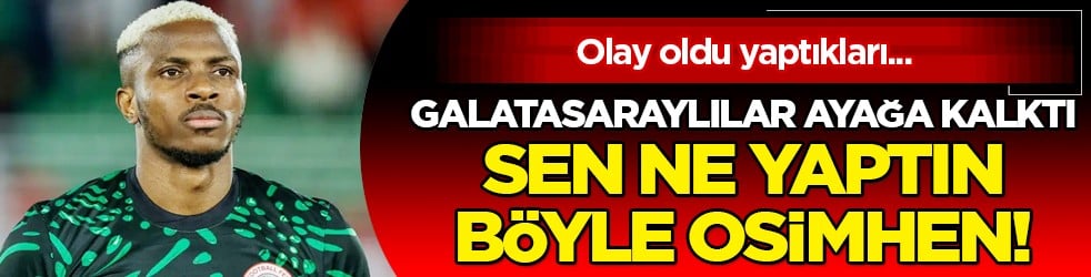 Ülke şaşkın: Osimhen'in Tanzanya maçında hocasıyla yaşadıkları Afrika'da olay oldu