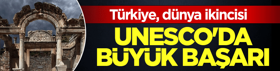 UNESCO'da büyük başarı: Türkiye, kültürel miras listesinde dünya ikincisi