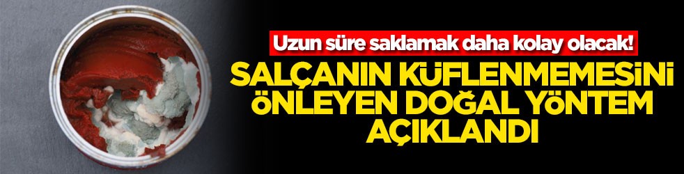 Uzun süre saklamak daha kolay olacak! Salçanın küflenmemesini önleyen doğal yöntem açıklandı