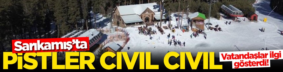 Vatandaşlar ilgi gösterdi! Sarıkamış'ta pistler cıvıl cıvıl