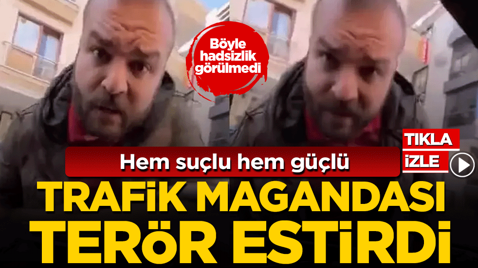 Vicdansız maganda eşi ve bebeğinin yanında saldırdı! Ters yönden gelen gözü dönmüş sürücü trafikte terör estirdi