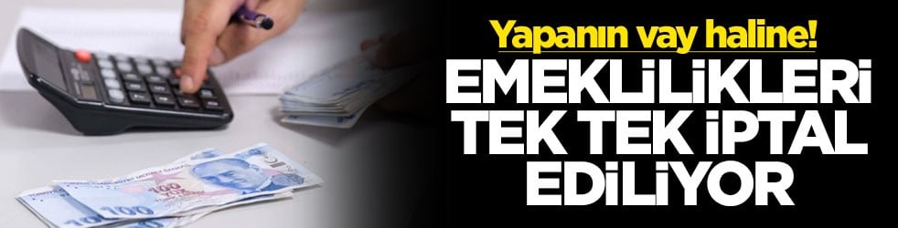 Yapanın vay haline! Emeklilikleri tek tek iptal ediliyor