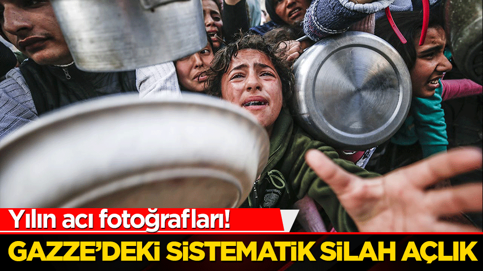 Yılın acı fotoğrafları! Gazze’deki sistematik silah açlık