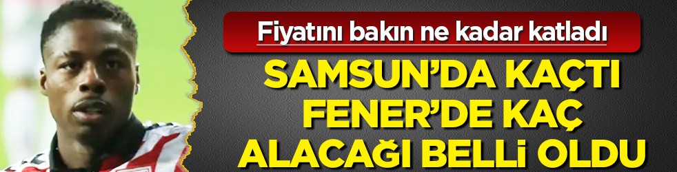 Yüzde kaç oranında Samsunspor'dan fazla aldı ve... Fenerbahçe'nin Musaba'yı ikna ettiği maaş ortaya çıktı