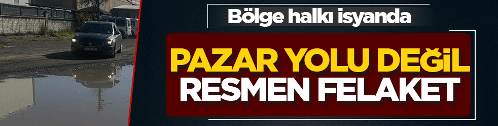 Zonguldak’ta yol gölete döndü! Bölge halkı isyanda: Pazar yolu değil, resmen felaket