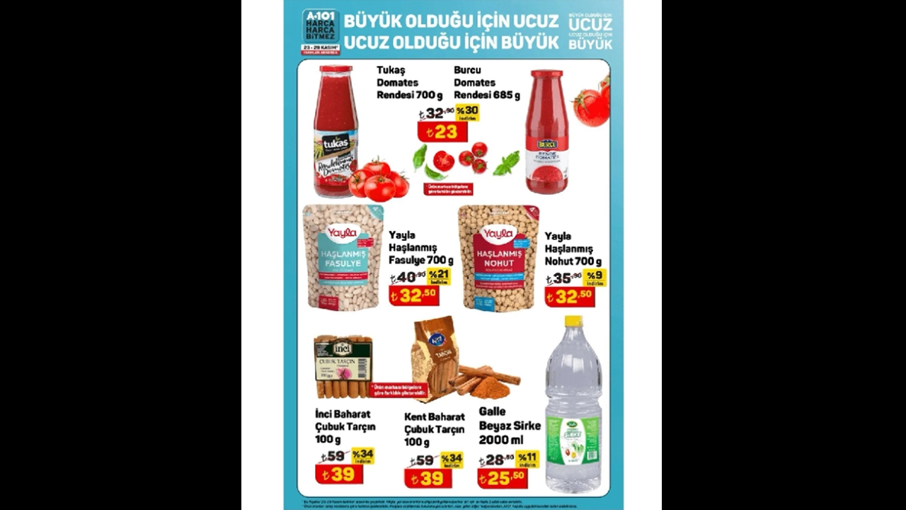 Foto - 1 alana 1 bedava kampanyası başladı! A101’de 25-29 Kasım indirimleri fırtına gibi geldi