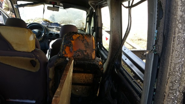 Foto - 1 ay önce aldığı aracı yandı! O cep telefonuyla kaydetti