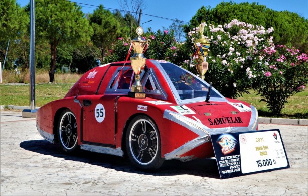 Foto - 1 TL ile 250 kilometre giden elektrikli araç yaptılar! TEKNOFEST'ten 2 ödül ile döndüler