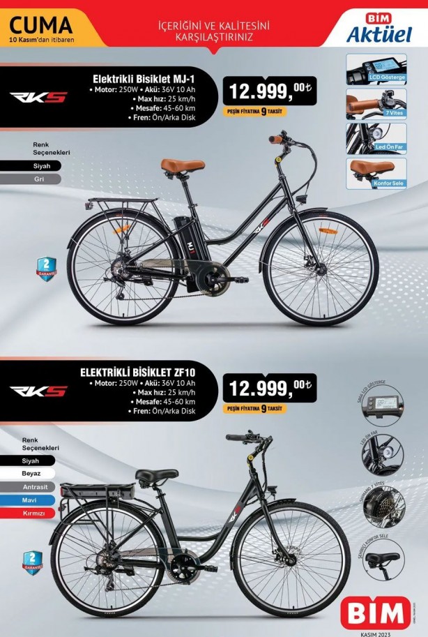 Foto - 10-14 Kasım BİM aktüel ürünler kataloğu | Elektrikli bisiklet büyük dikkat çekti