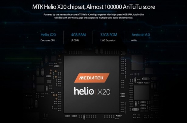 Foto - Uygun fiyatlı, 10 çekirdekli akıllı telefon: Vernee Apollo Lite