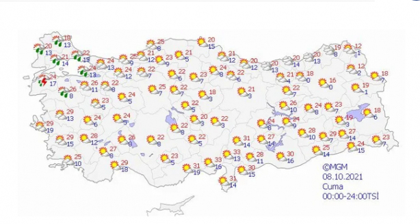 Foto - 10 gün boyunca etkili olacak! Meteoroloji paylaştı