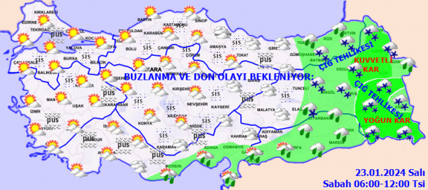 Foto - 10 il için alarm verildi! Meteoroloji’den kar yağışı uyarısı! 
