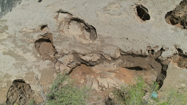 Foto - 10 metre derinliğinde! O ilimizde eş zamanlı 15 obruk oluştu