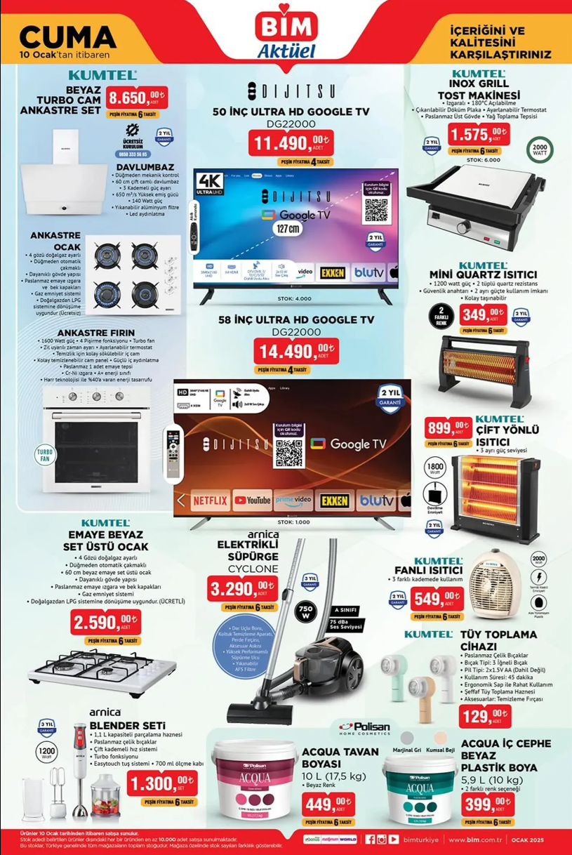 Foto - 10 Ocak BİM kataloğu fırsatlarla dolu! Hangi ürünler dikkat çekiyor?