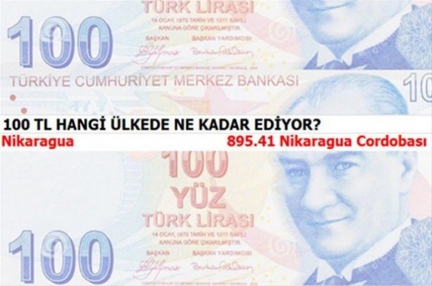 Foto - 100 TL hangi ülkede ne kadar ediyor?