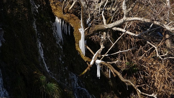 Foto - -12 derecede şelale dondu