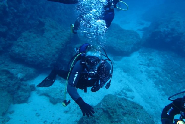 Foto - 12 metre derinlikte yaptılar! Bu dalgıçların yaptığını kimse yapmadı