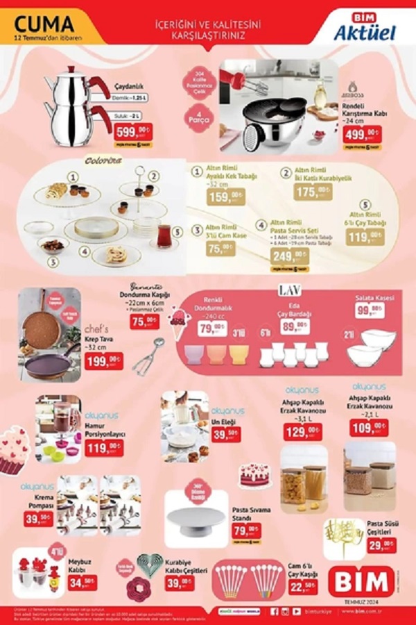 Foto - 12 Temmuz aktüel ürünleri belli oldu! İşte BİM'den kaçırılmayacak fırsatlar