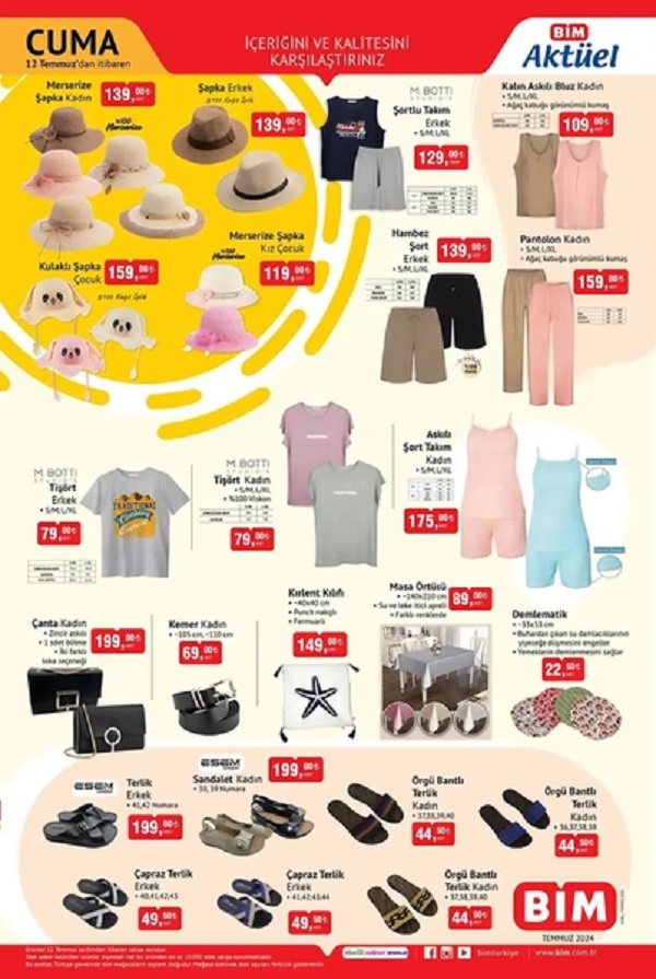 Foto - 12 Temmuz aktüel ürünleri belli oldu! İşte BİM'den kaçırılmayacak fırsatlar