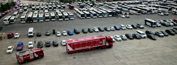 Foto - 134 araç için 200 makam aracı ile Yenikapı’da Ekrem şov!