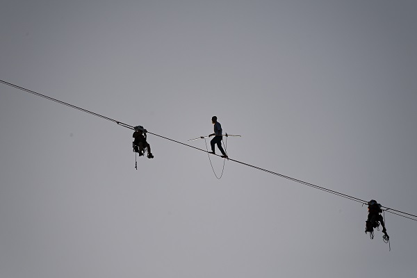 Foto - 140 metre yüksekte ölümle dans