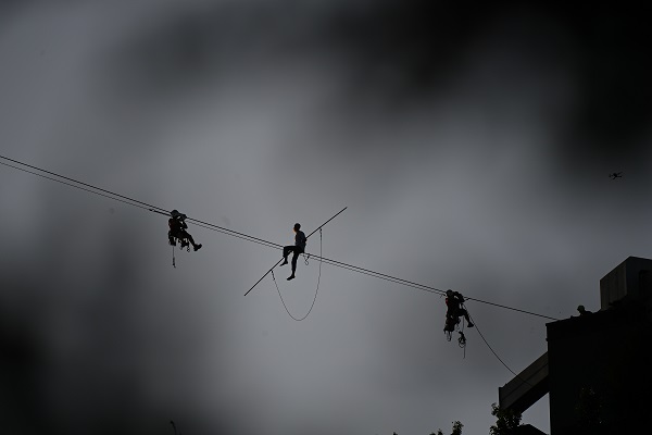 Foto - 140 metre yüksekte ölümle dans