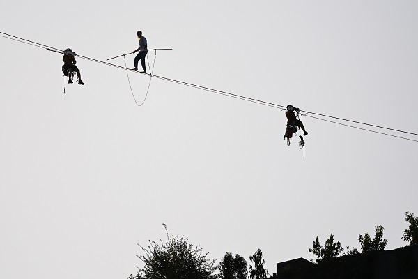 Foto - 140 metre yüksekte ölümle dans