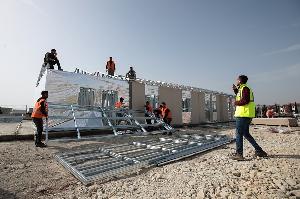 Foto - 15 bin kişilik geçici kent yükselmeye başladı