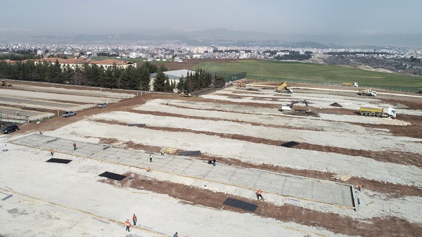 Foto - 15 bin kişilik geçici kent yükselmeye başladı