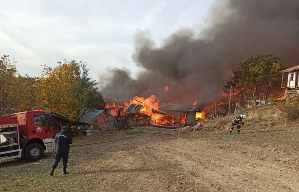 15 ev alevlere teslim oldu!