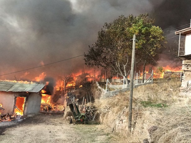 Foto - 15 ev alevlere teslim oldu!