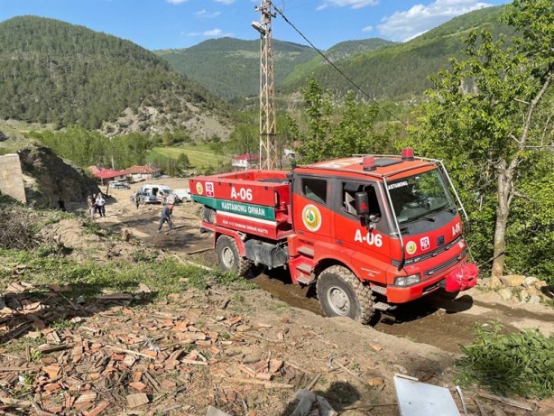 15 ev yanmıştı! O köyde bir yangın daha