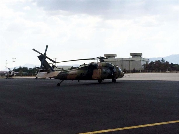 15 Temmuz'da havalanan helikopterler görüntülendi