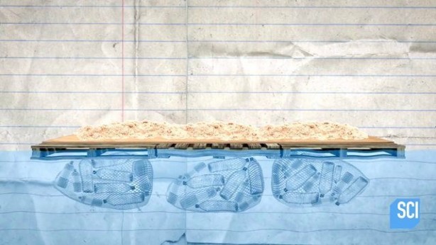 Foto - 150 bin pet şişe kullanarak yüzen ada yaptı