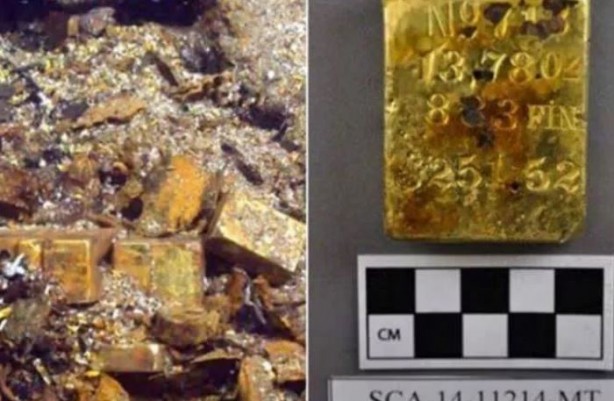 Foto - 166 yıl önce 21 ton altınla batmıştı! Dev gemiden çıkanlar şoke etti