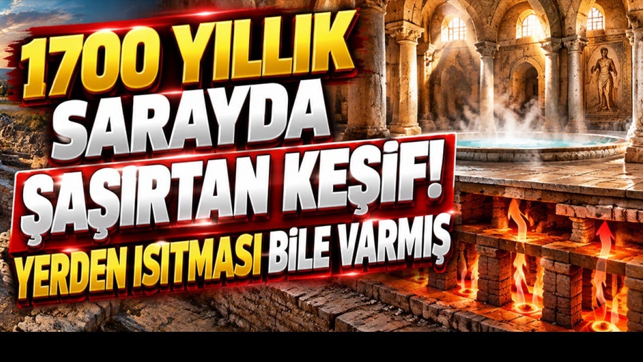1700 yıllık sarayda şaşırtan keşif! Yerden ısıtma sistemi bile kurmuşlar