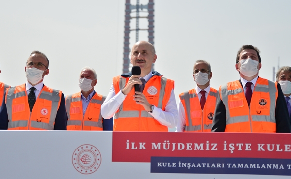 Foto - 1915 Çanakkale Köprüsü'nün 318 metrelik çelik kuleleri tamamlandı